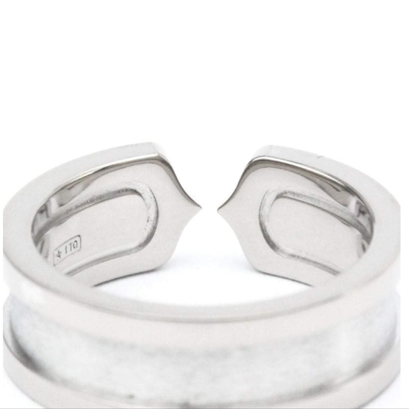 SOLD- Cartier C De Cartier 18K White Gold Diamond Ring - Picture 3 of 12